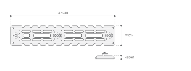 UTG PRO® M-LOK® ARCA Rail, 7075-T6, 3.1"