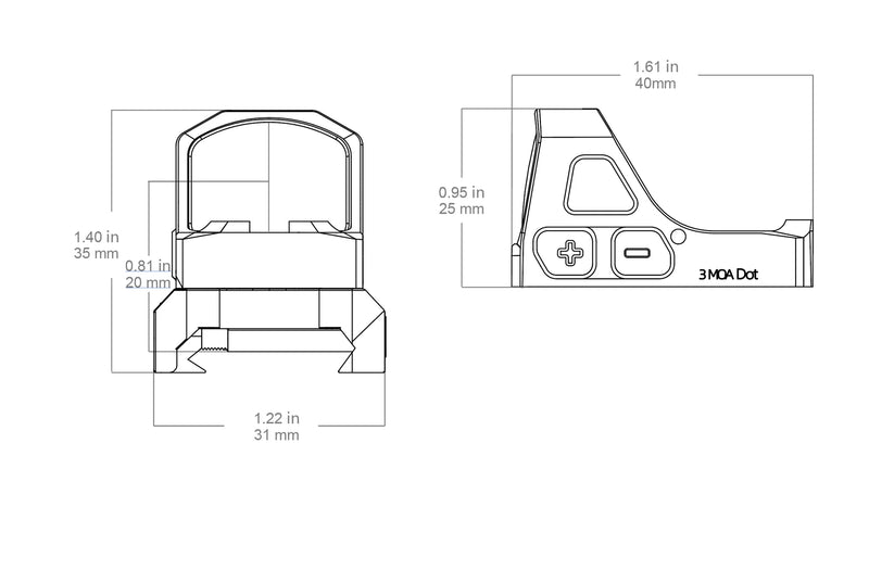 Frenzy-S 1x17x21 Gen II Red Dot Sight