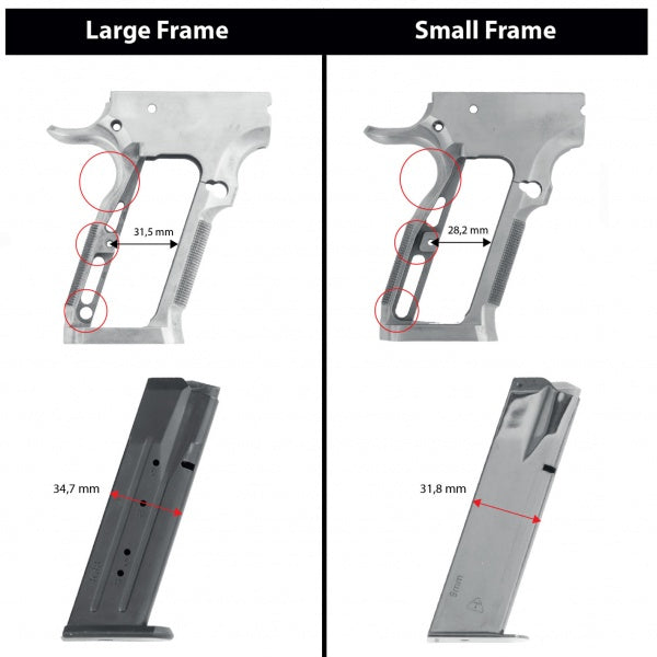 SECOND CHANCE - X3D Long Grips, Large Frame Tanfoglio