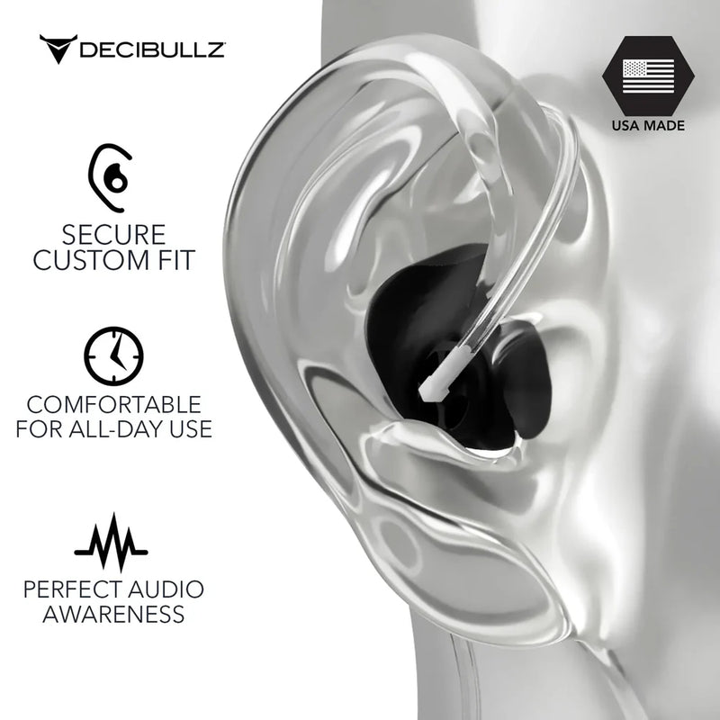 Decibullz +Awareness - Moldable earplugs for acoustic tubes