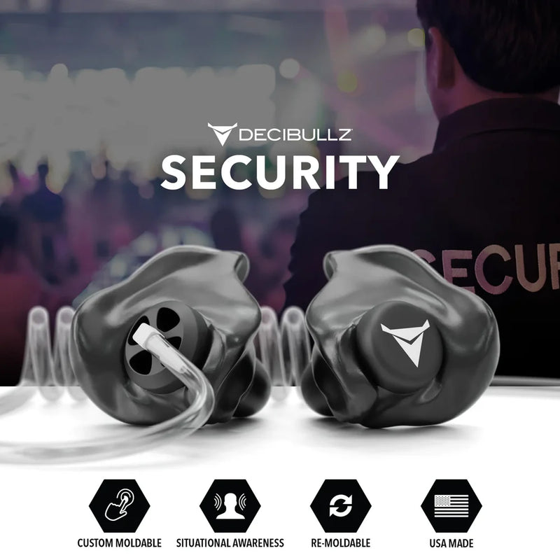 Decibullz +Awareness - Moldable earplugs for acoustic tubes