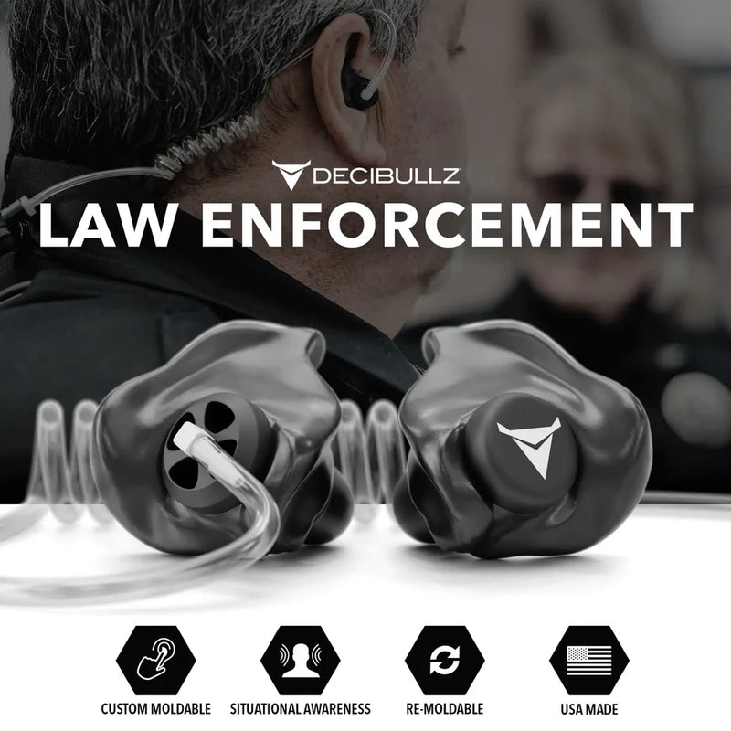 Decibullz +Awareness - Moldable earplugs for acoustic tubes