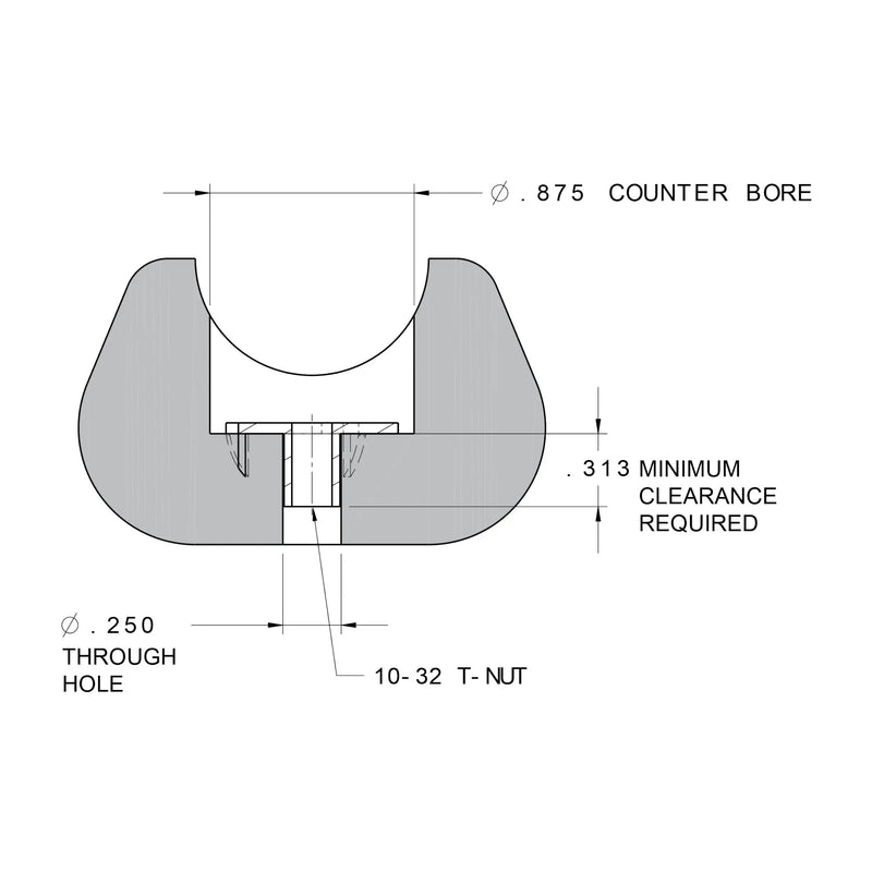 BT1517 Rail Mounting Fastener Set