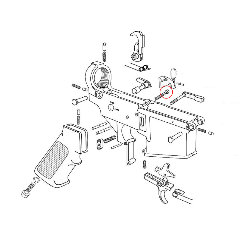 Eemann Tech Bolt Catch Plunger for AR-15