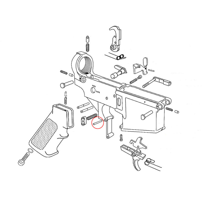 Trigger Guard Roll Pin for AR-15