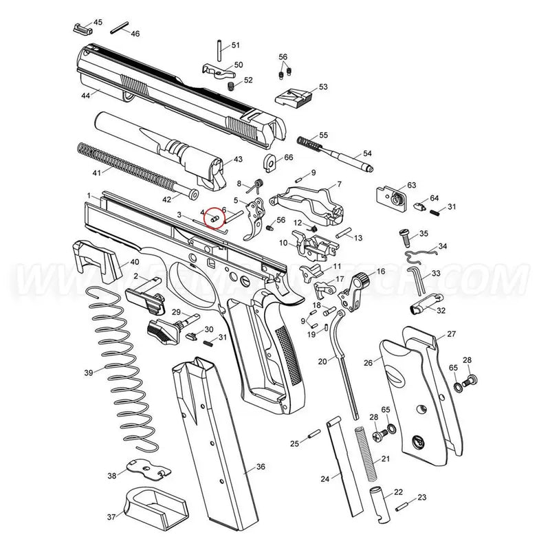 CZ SP-01 Slide Stop Spring Pin