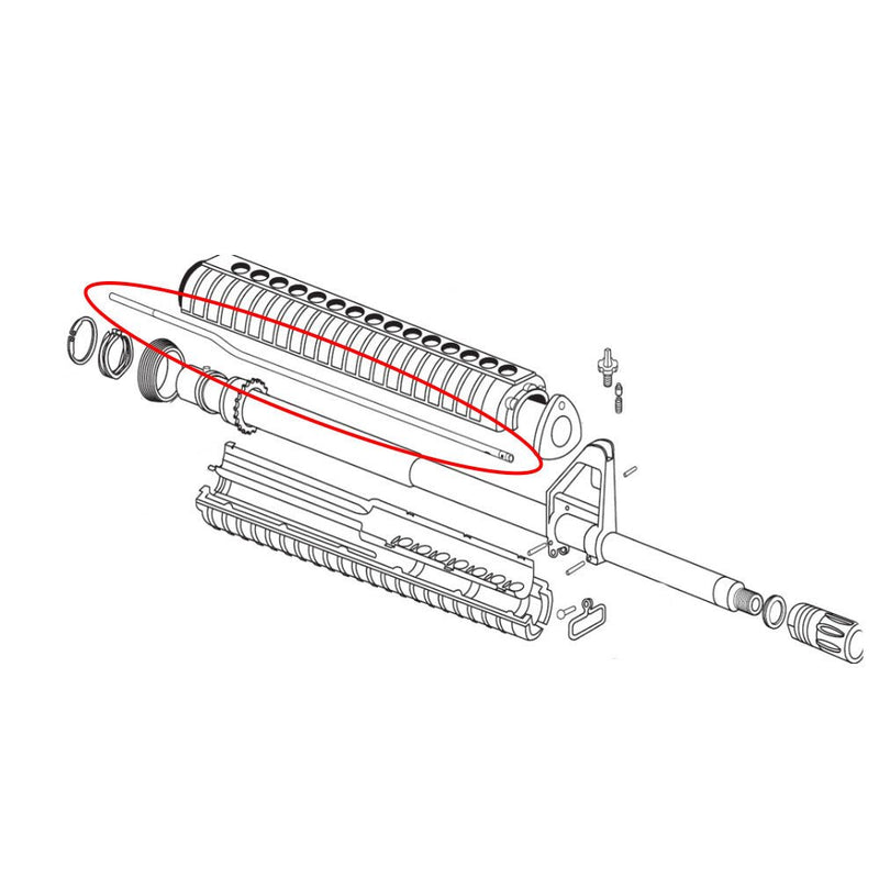 Eemann Tech Gas Tube for AR - 15, Long - Eemann Tech