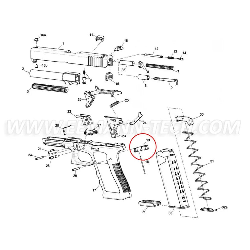 GLOCK GEN4 Magazine Catch Standard - Glock