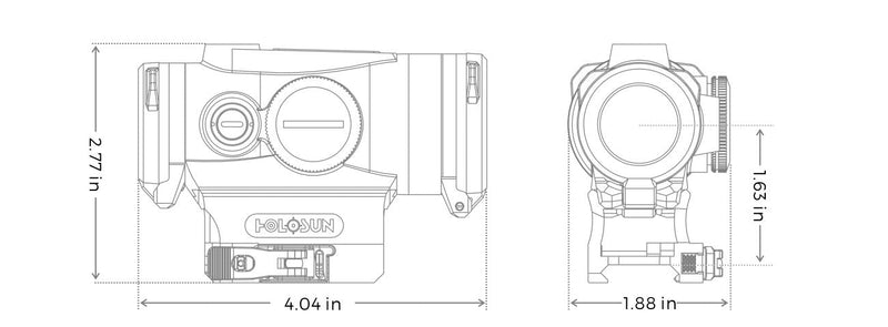 Holosun HE530G Micro Sight MRS - Holosun