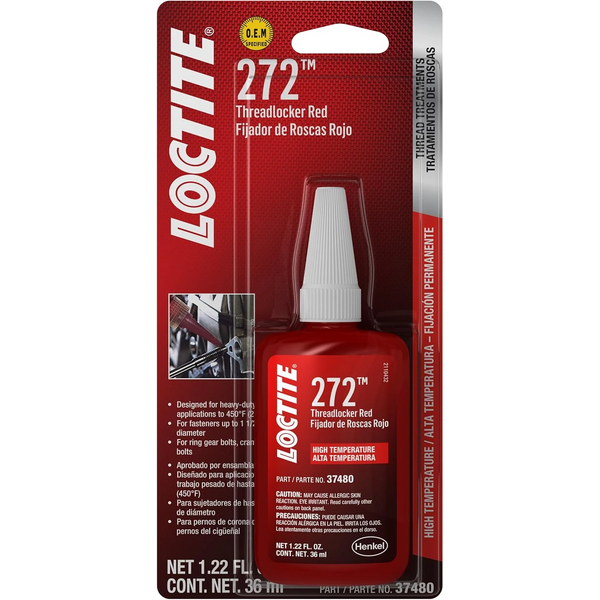 Loctite Threadlocker, 36ml, Red #272