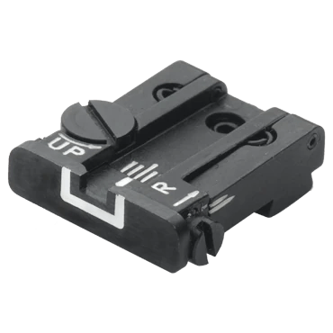 LPA TPU32GL18 Justerbart Baksikte for GLOCK med Hvit Ramme - LPA