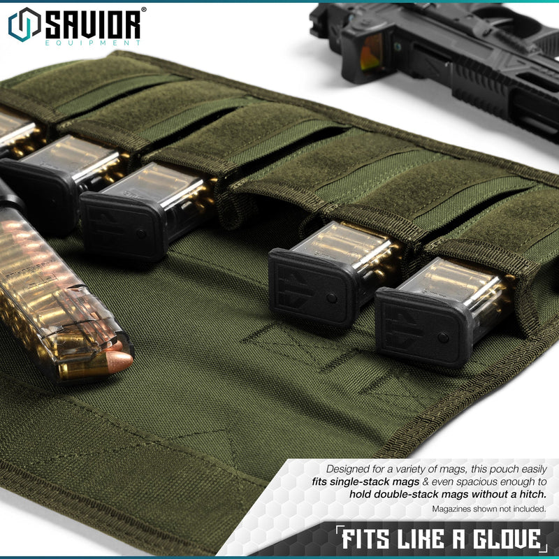 Savior Pistol Magazine Pouch with Sling - 6 Mag