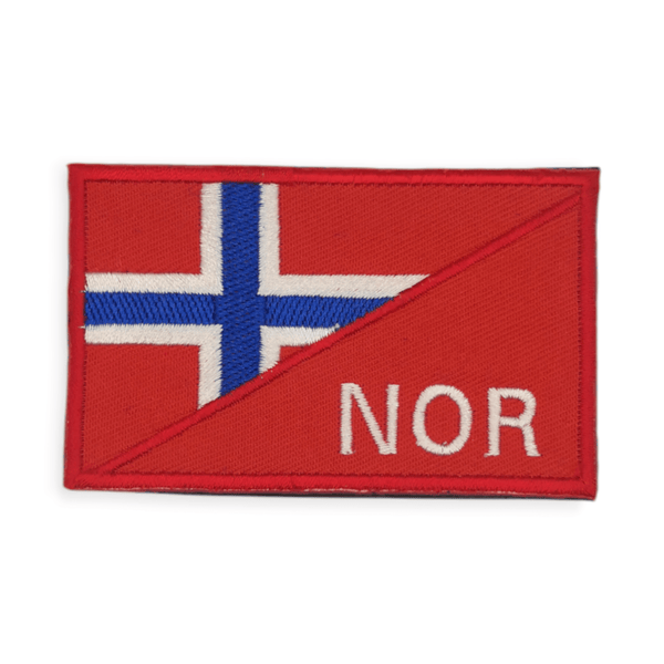 Norge / NOR flagg patch, 87x54mm - TactX