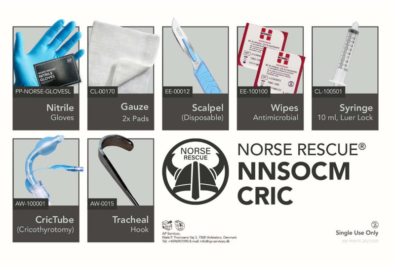 Norse Rescue® NNSOCM CRIC, Tactical Surgical Airway Kit - Norse Rescue