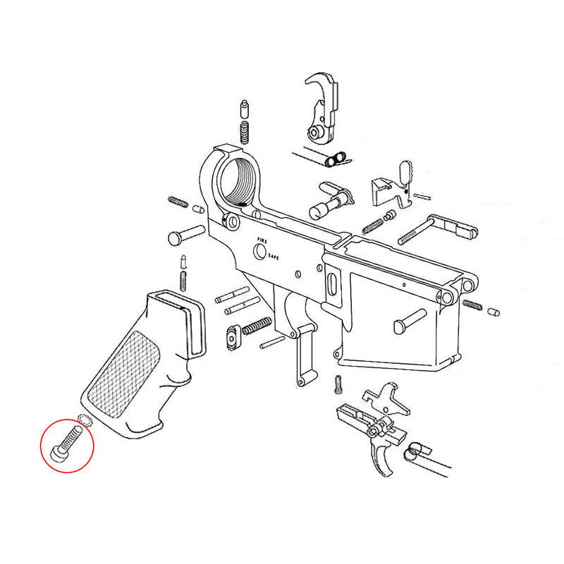 Pistol Grip Screw for AR - 15 - Eemann Tech