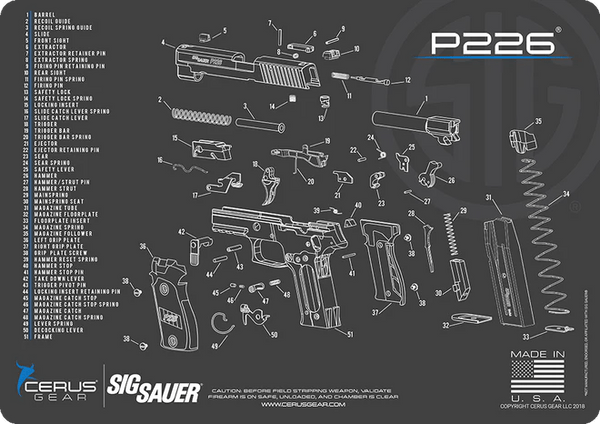 ProMat - Sig Sauer P226 Schematic - Cerus Gear