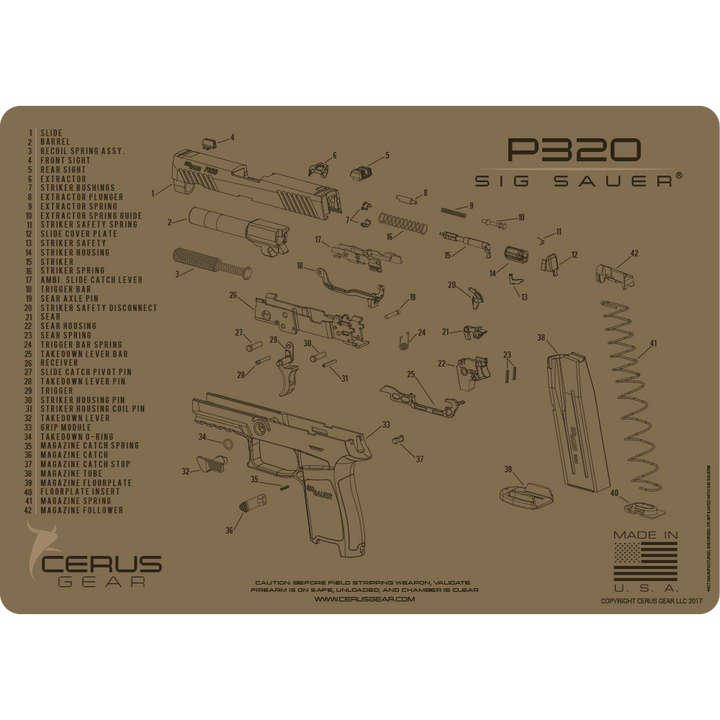 ProMat - Sig Sauer P320 Schematic - Cerus Gear