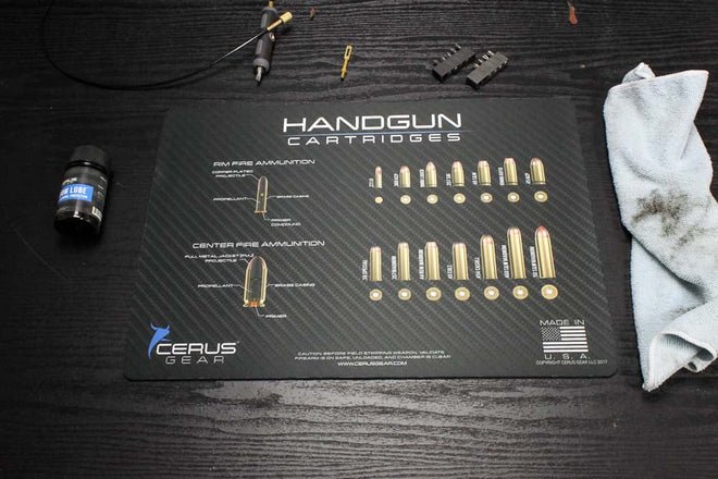 ProMat - Top Handgun Cartridges Gun Mat - Cerus Gear