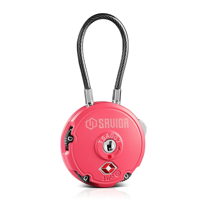 Savior 3 - Digit Cable Lock, TSA Compliant - Savior