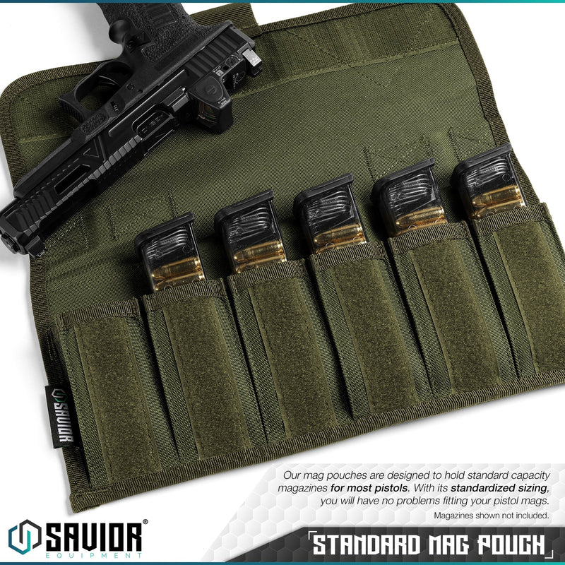 Savior Pistol Magazine Pouch with Sling - 6 Mag - Savior