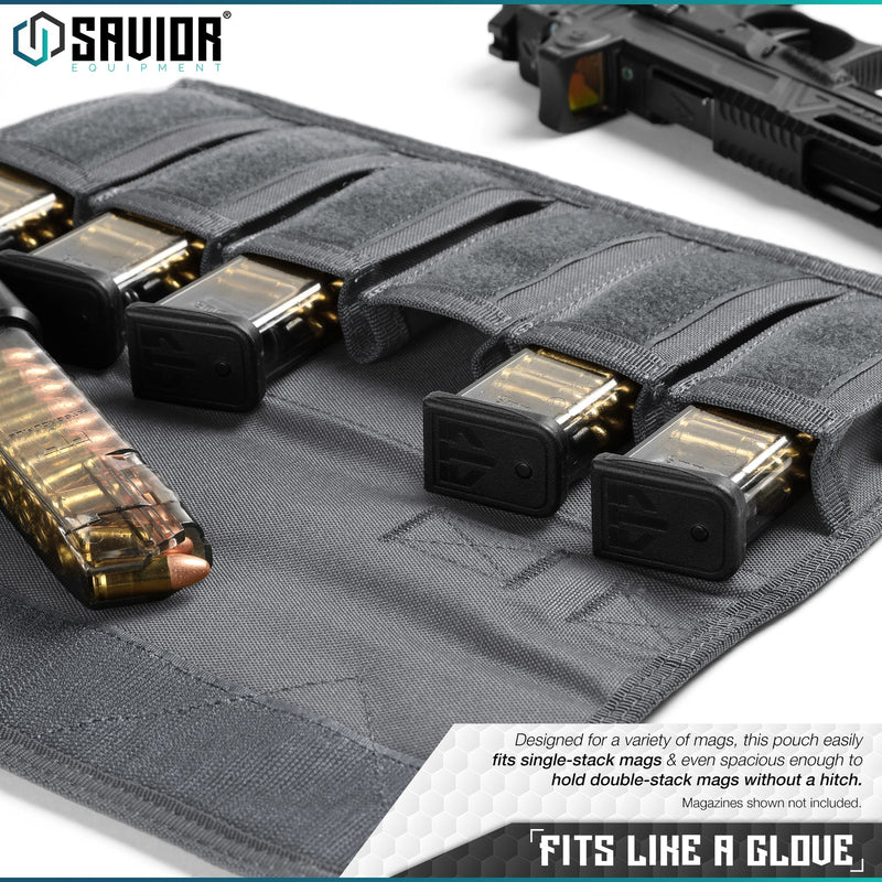 Savior Pistol Magazine Pouch with Sling - 6 Mag - Savior