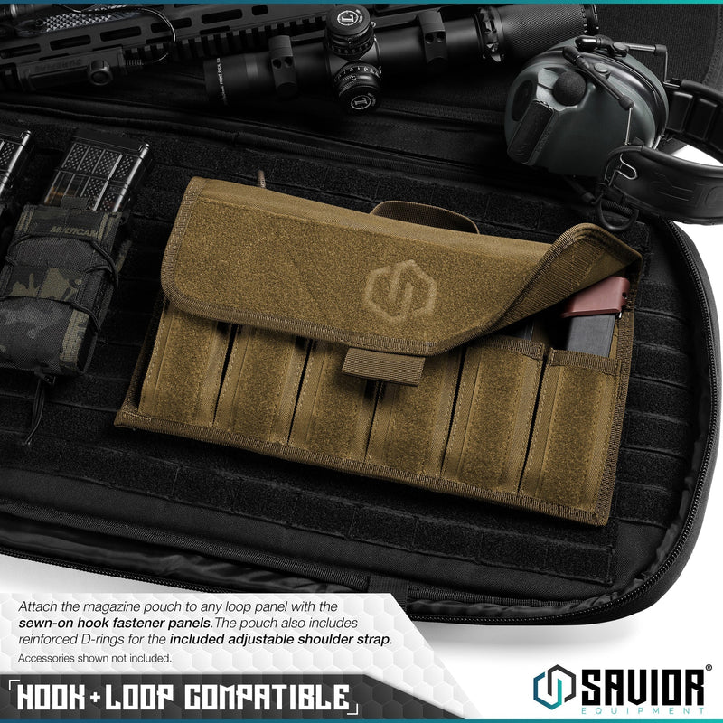 Savior Pistol Magazine Pouch with Sling - 6 Mag - Savior