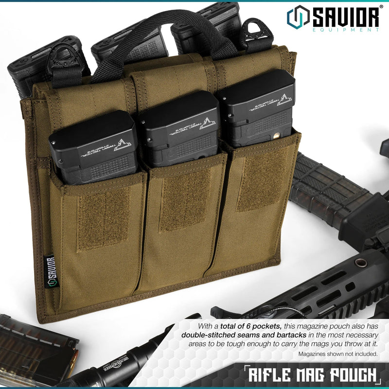 Savior Rifle Magazine Pouch - 6 Mag - Savior