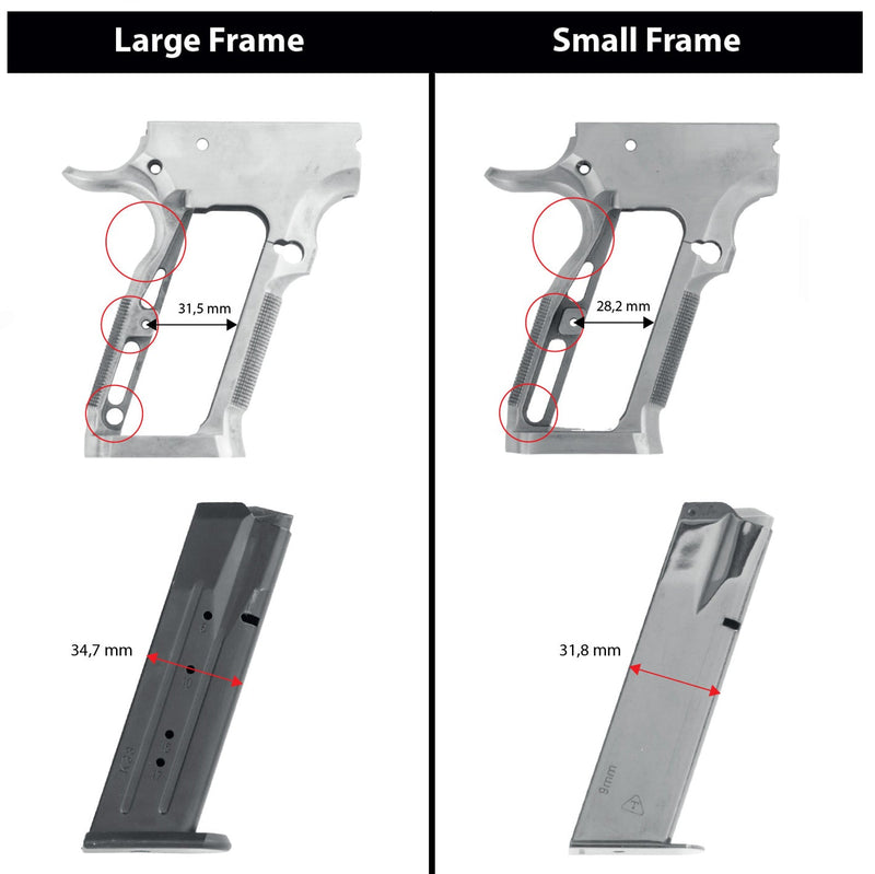 Tanfoglio Aluminum Standard Magwell - Small Frame - Toni System