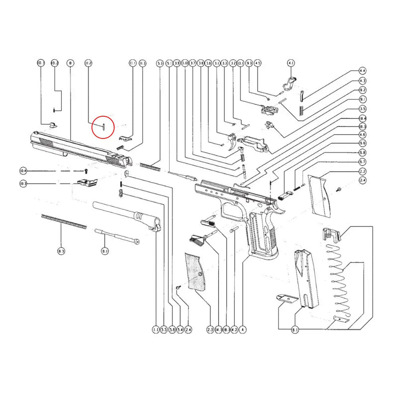 Tanfoglio Extractor Pin