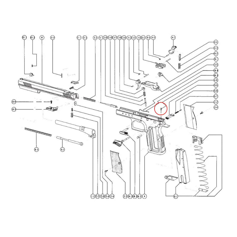 Tanfoglio Hammer Pin Blocker - Tanfoglio