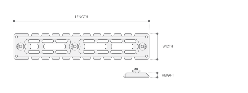 UTG PRO® M - LOK® ARCA Rail, 7075 - T6, 3.1" - Leapers, Inc.