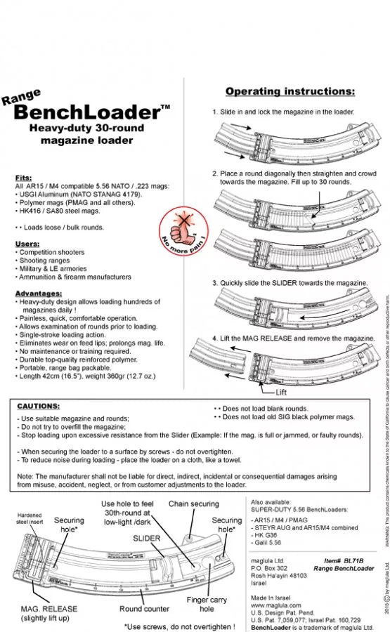 MagLULA Range BenchLoader