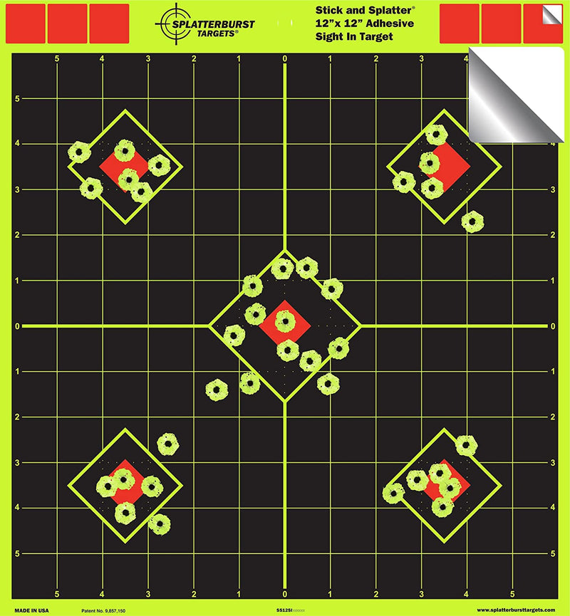 30x30 cm splatter innskytings skive - Splatterburst Targets