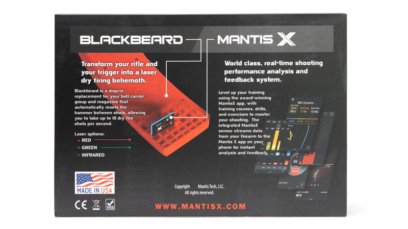 Mantis BlackbeardX - Auto Resetting Trigger System w/Analytics & Smart Feedback
