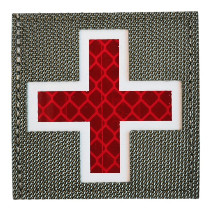 IR Medic kors patch, 50x50mm - TactX