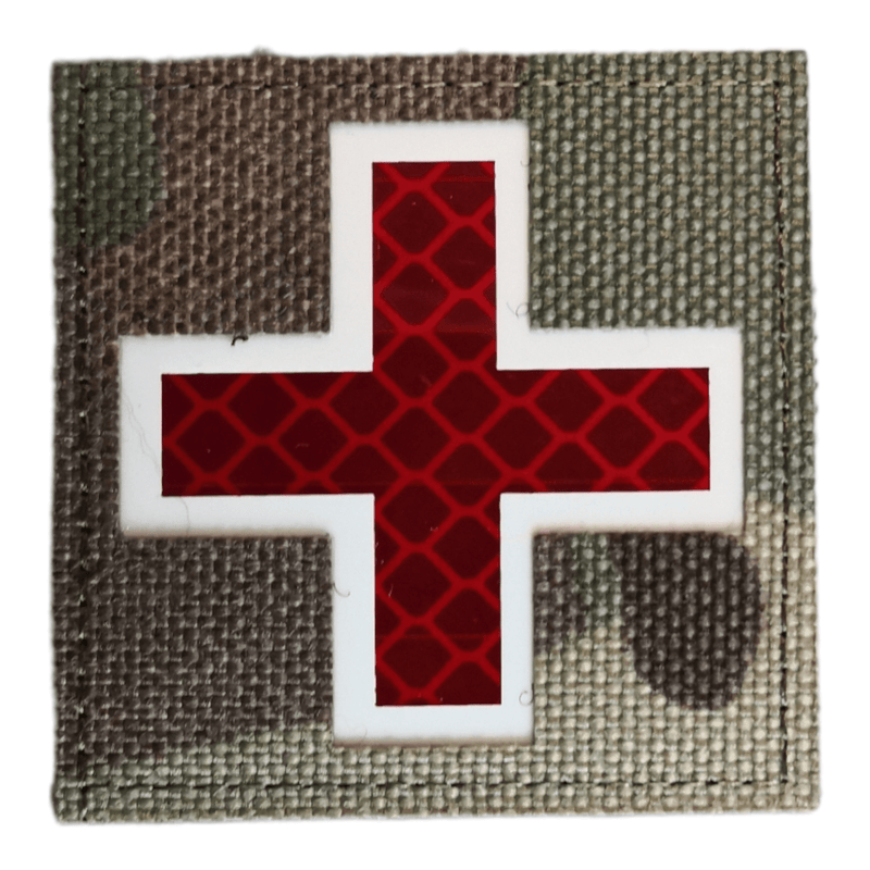 IR Medic kors patch, 50x50mm - TactX