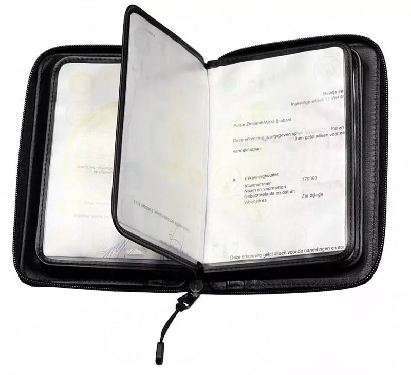 Leather Document Binder - Double Alpha Academy