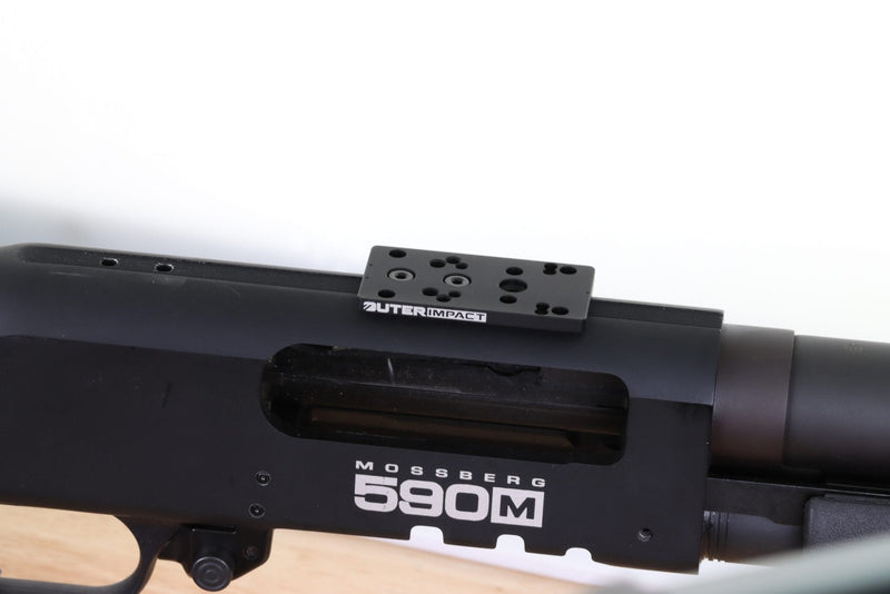 Mossberg 500 Shotgun - Modular Red Dot Adapter - OuterImpact