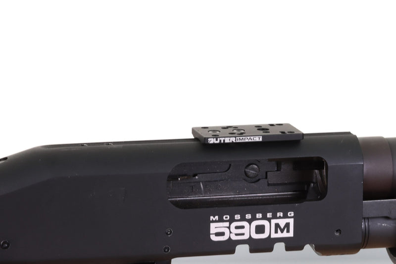 Mossberg 500 Shotgun - Modular Red Dot Adapter - OuterImpact