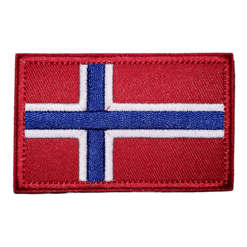 Norge flagg patch, 80x50mm - TactX