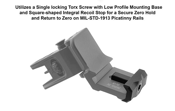 UTG® ACCU - SYNC® 45 Degree Angle Flip Up Front Sight - Leapers, Inc.