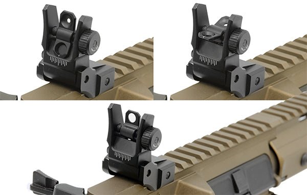 UTG® Low Profile Flip - up Rear Sight with Dual Aiming Aperture - Leapers, Inc.