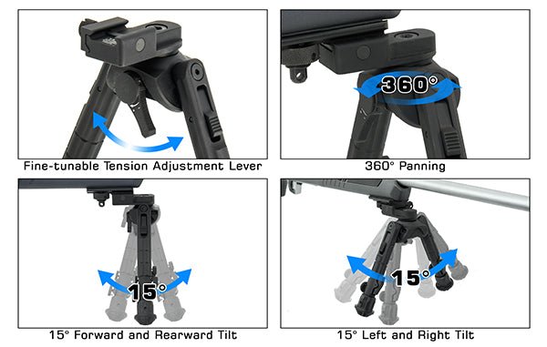 UTG® Recon 360® TL Bipod - Leapers, Inc.