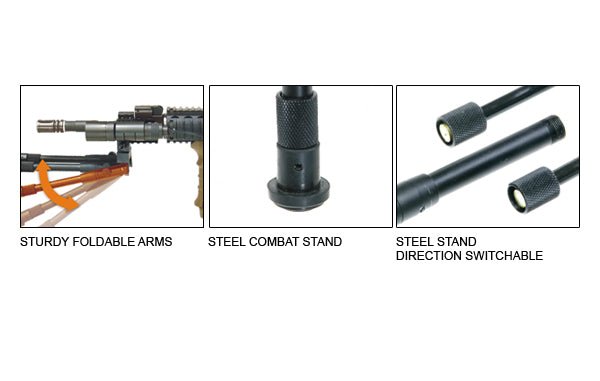 UTG® Shooter's SWAT Bipod, Rubber Feet, 15,7 - 17 cm (6.2" - 6.7") - Leapers, Inc.