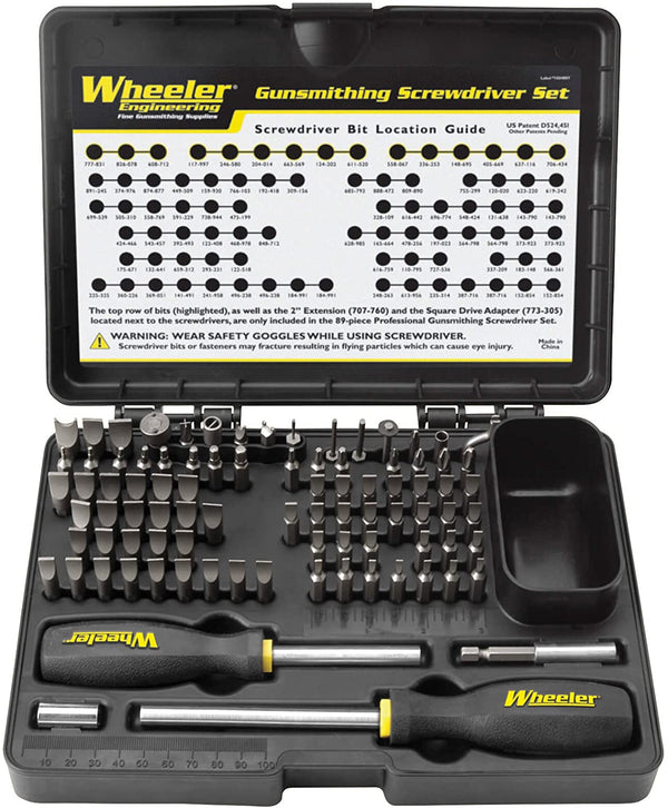 Wheeler 89 Piece Professional Gunsmithing Screwdriver Set - Wheeler